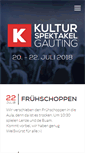 Mobile Screenshot of kulturspektakel.de